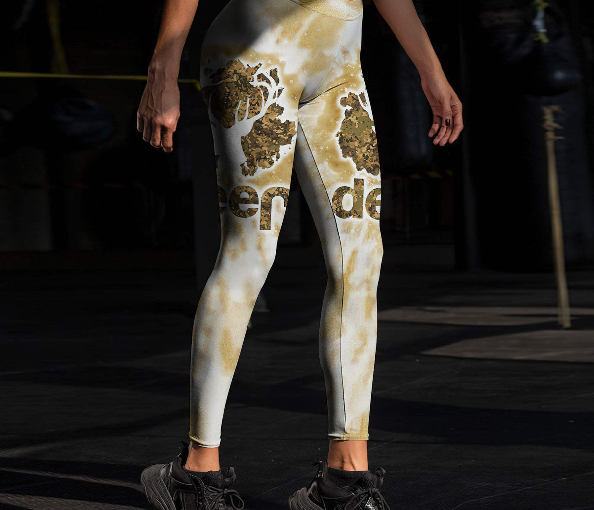 Jeep Deer Tie Dye Leggings Aljaira