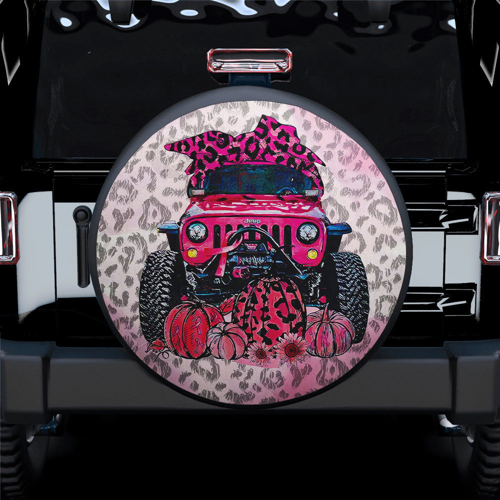 Breast Cancer Jeep Tire Covers Pink Jeep In October Jeep Car Spare T