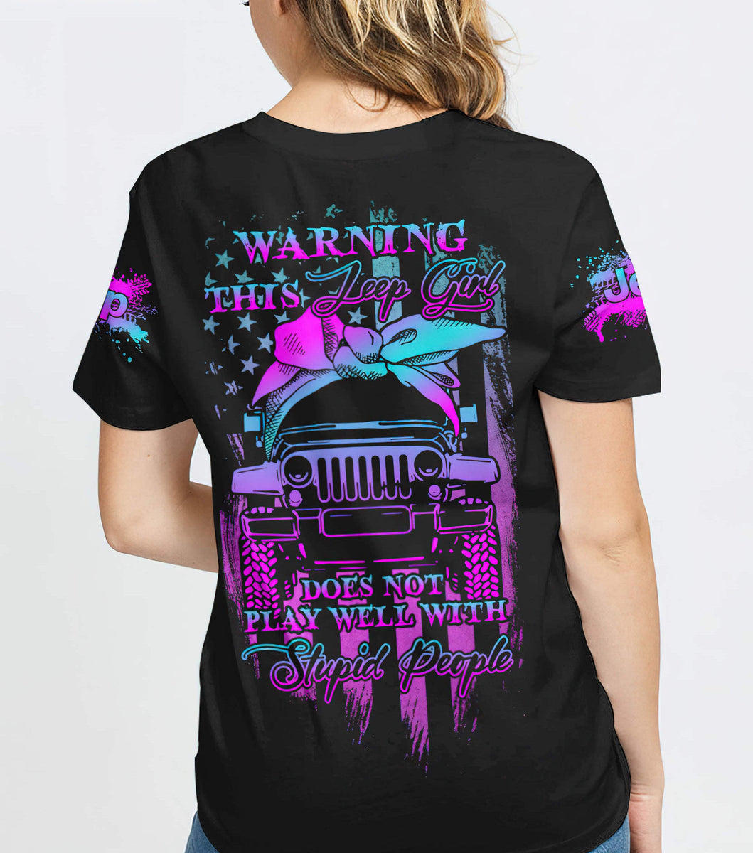 Warning This Jeep Girl T shirt Aljaira