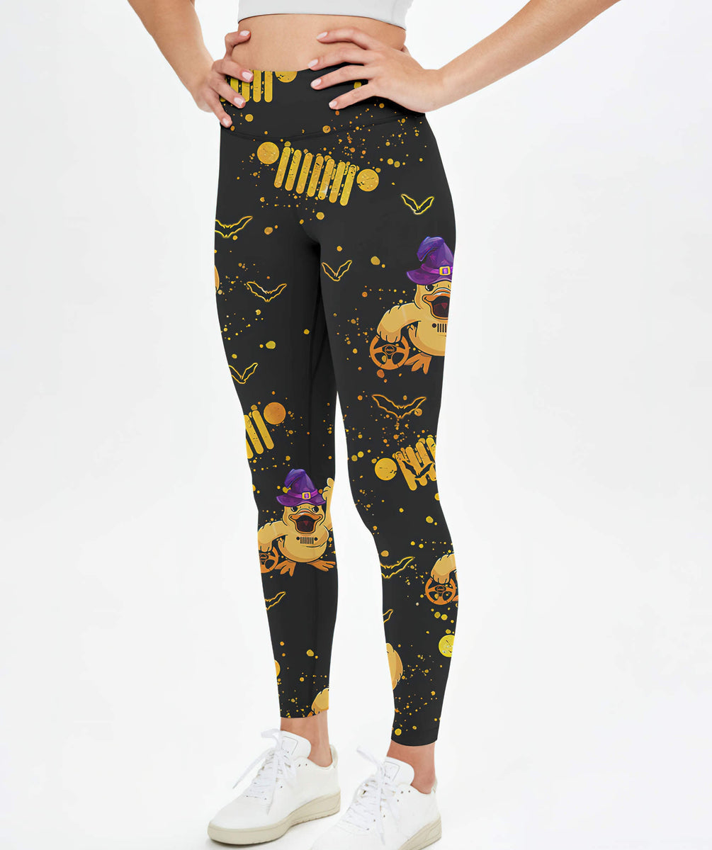 Quack Quack Motherducker Jeep Duck Halloween Leggings Aljaira