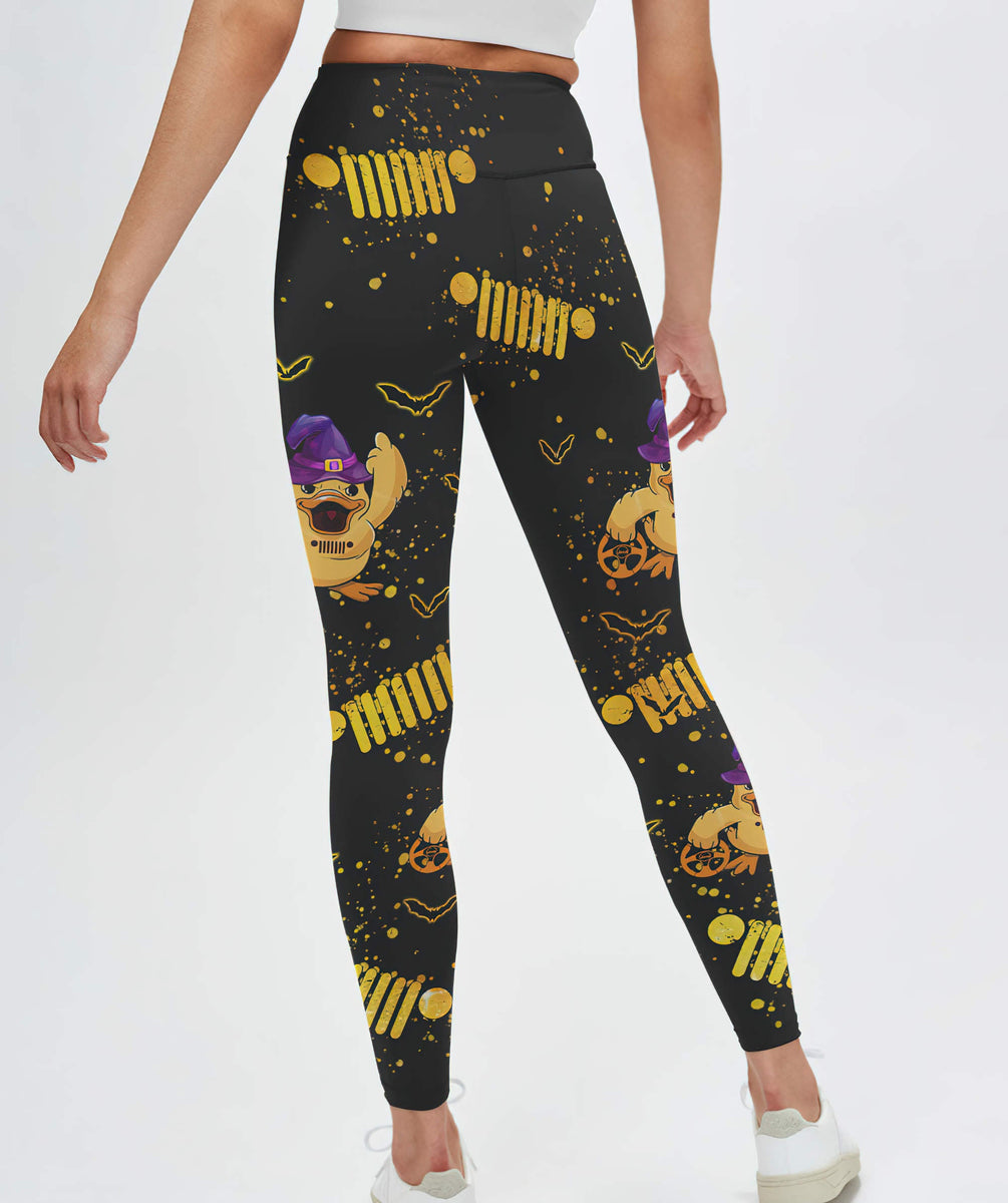 Quack Quack Motherducker Jeep Duck Halloween Leggings Aljaira