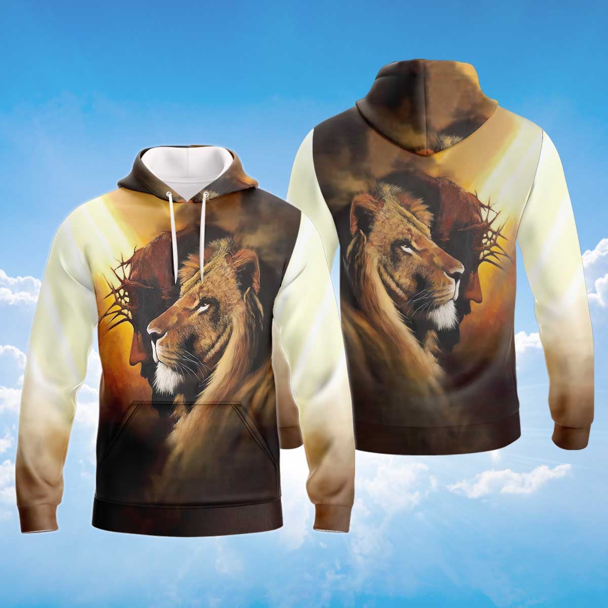 Judah Jumping Lion Parody Hoodie – Men’s Pullover Hoodie, 2XL Black, Faith-Inspired Graphic Sweatshirt - View #7