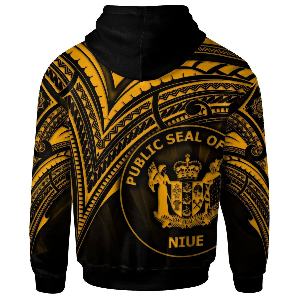 Wallis and Futuna Hoodie - Gold Color Cross Style main image 1
