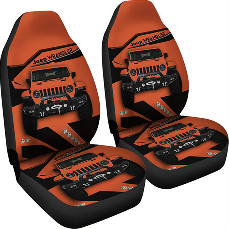 Jeep Car Seat Covers Wrangler Orange LT8 Aljaira