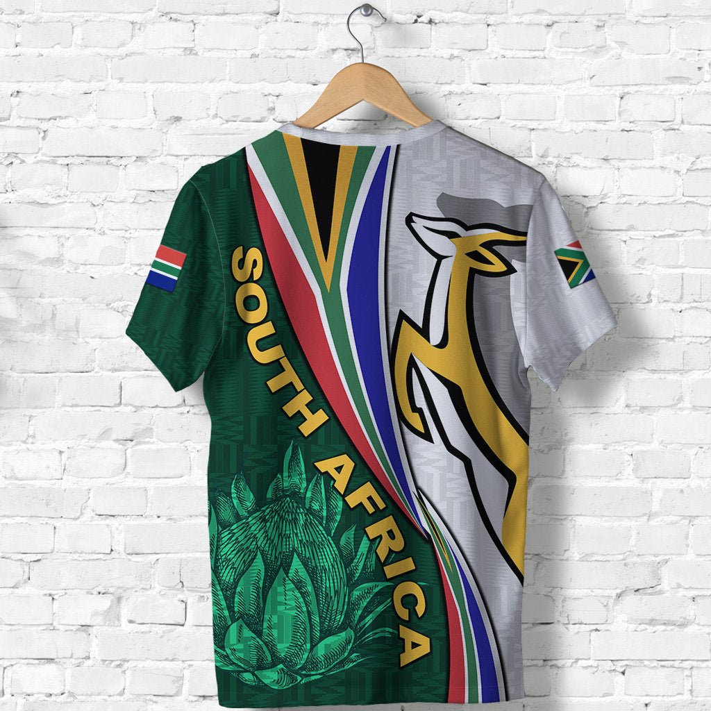 Custom South Africa Rugby Christmas Kid T shirt Geseende Kersfees Springboks African Pattern LT14 main image 0