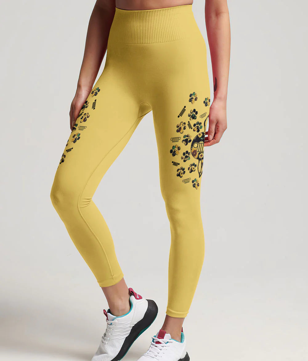 jeep-sunflower-dog-paw-leggings