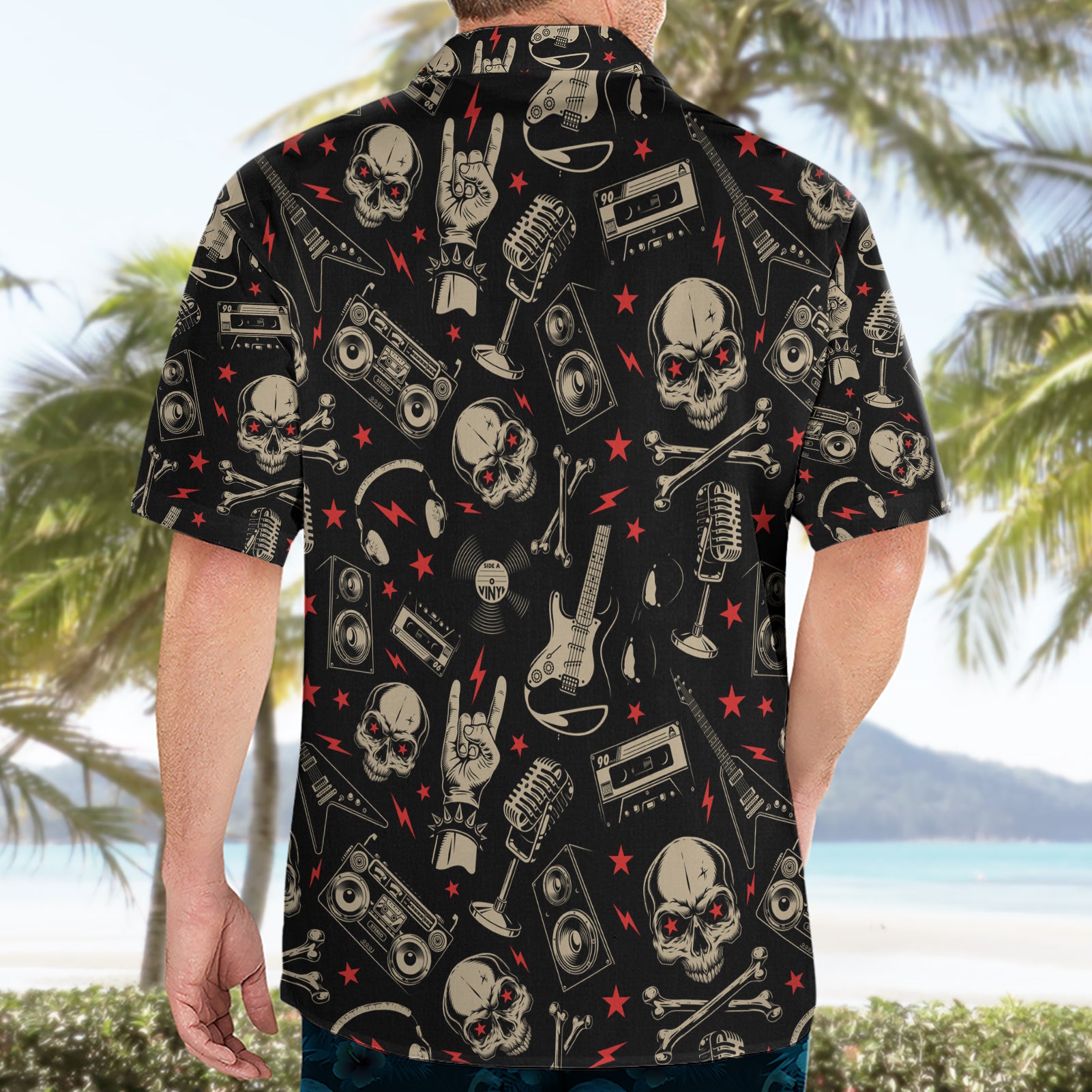 rock-and-roll-skull-pattern-design-hawaiian-shirt