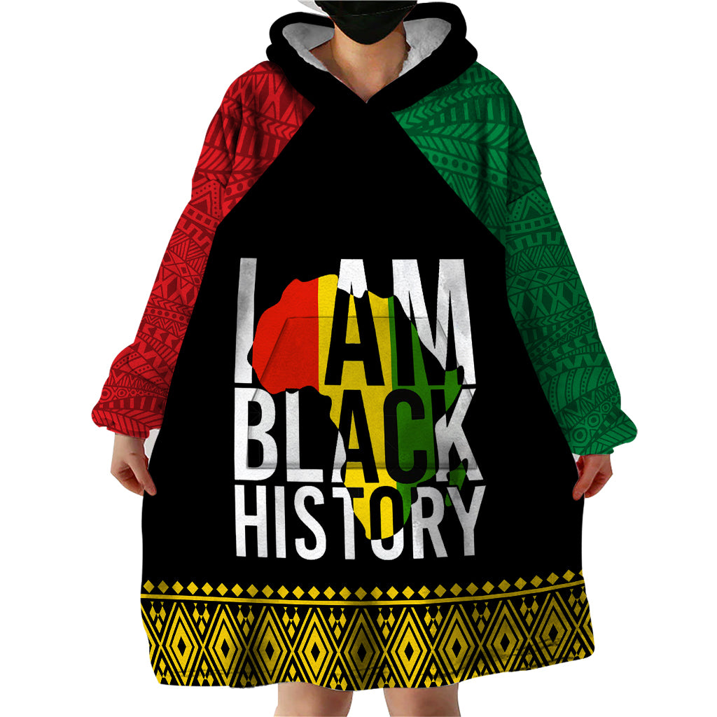 juneteenth-wearable-blanket-hoodie-mix-african-pattern-i-am-black-history