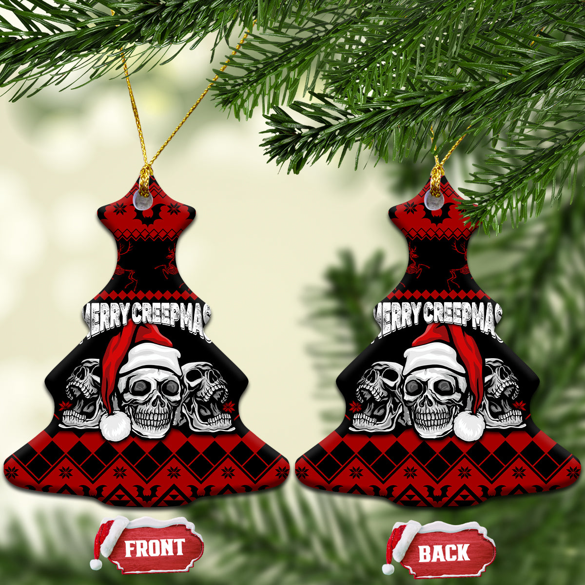 personalised-wonder-print-christmas-ceramic-ornament-gothic-skull-creepmas