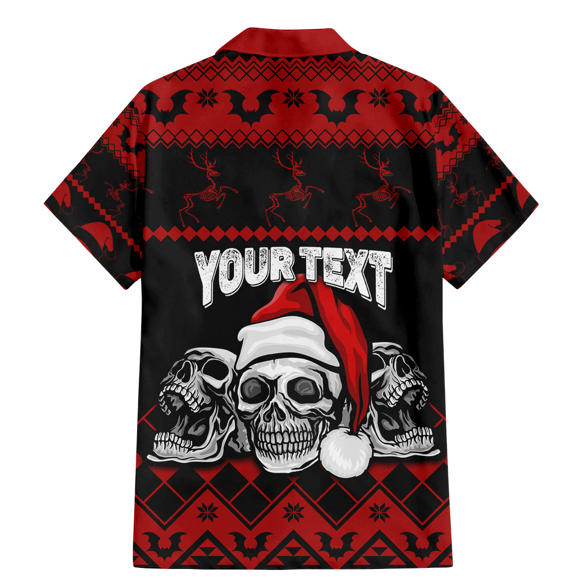 custom-christmas-family-matching-mermaid-dress-and-hawaiian-shirt-gothic-skull-creepmas