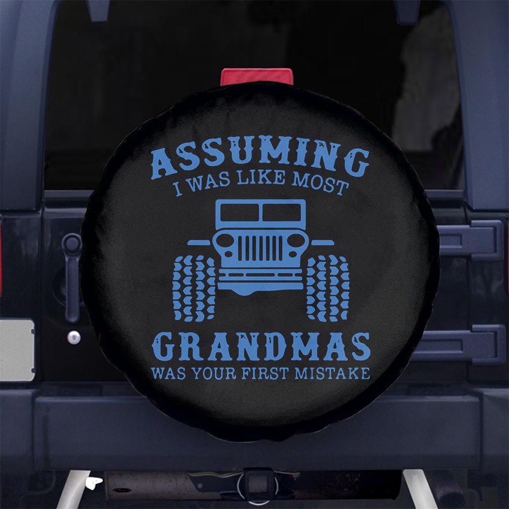 Jeep Tire Covers - Jeep Spare Tire Cover Assuming I Was Like Most Grandmas - Hydro Blue LT7