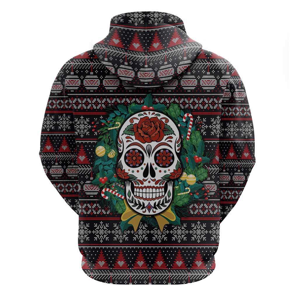 Skull Christmas Hoodie Xmas Holiday Patterns - Aljaira