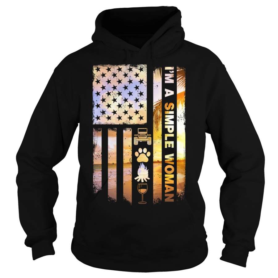 america-flag-im-a-simple-woman-i-like-jeep-dog-paw-fire-and-beer-hoodie