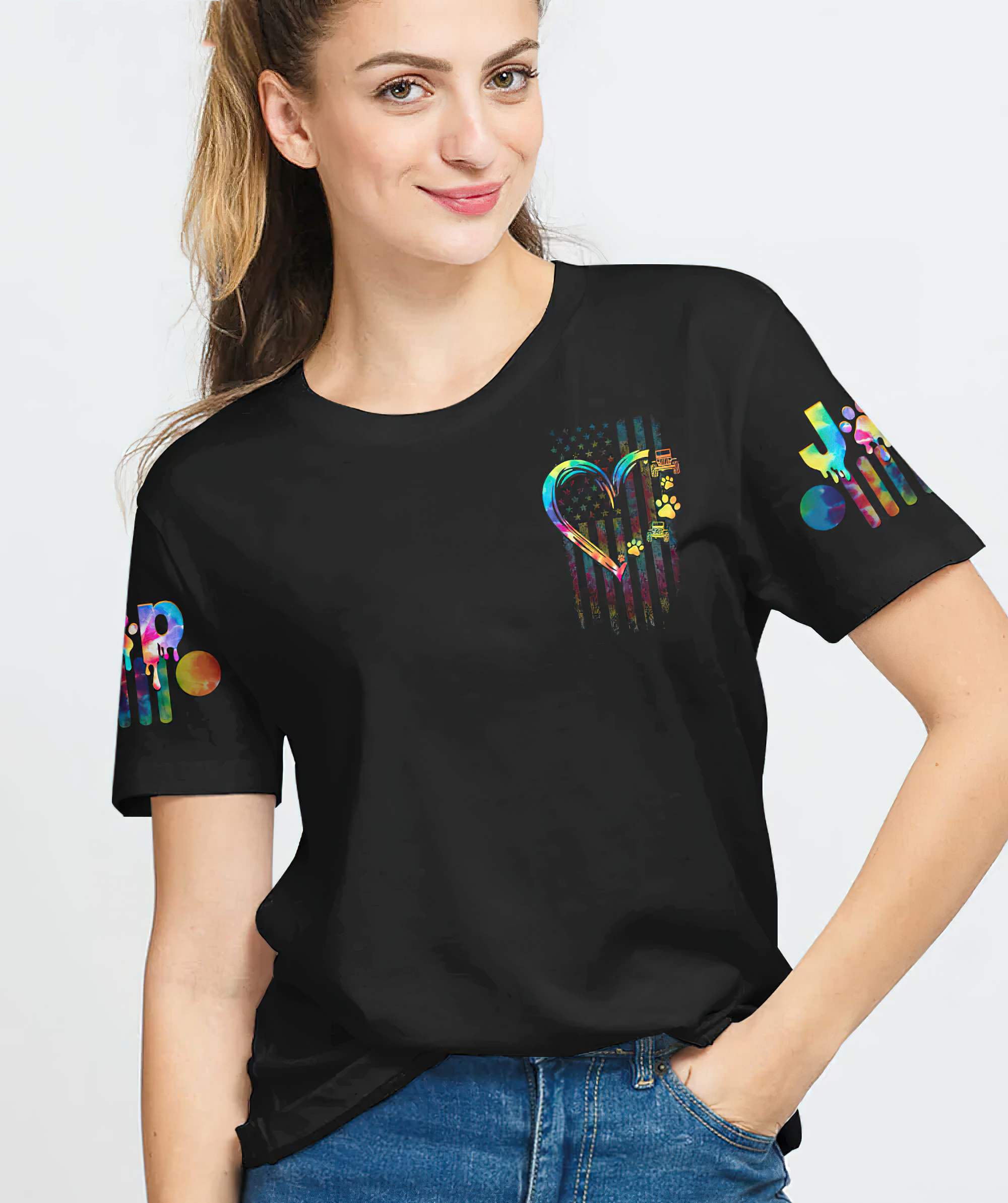 a-girl-her-dog-and-her-jeep-t-shirt