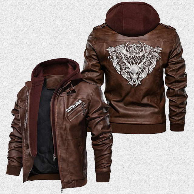 custom-personalised-viking-leather-jacket-celtic-stag-and-birds