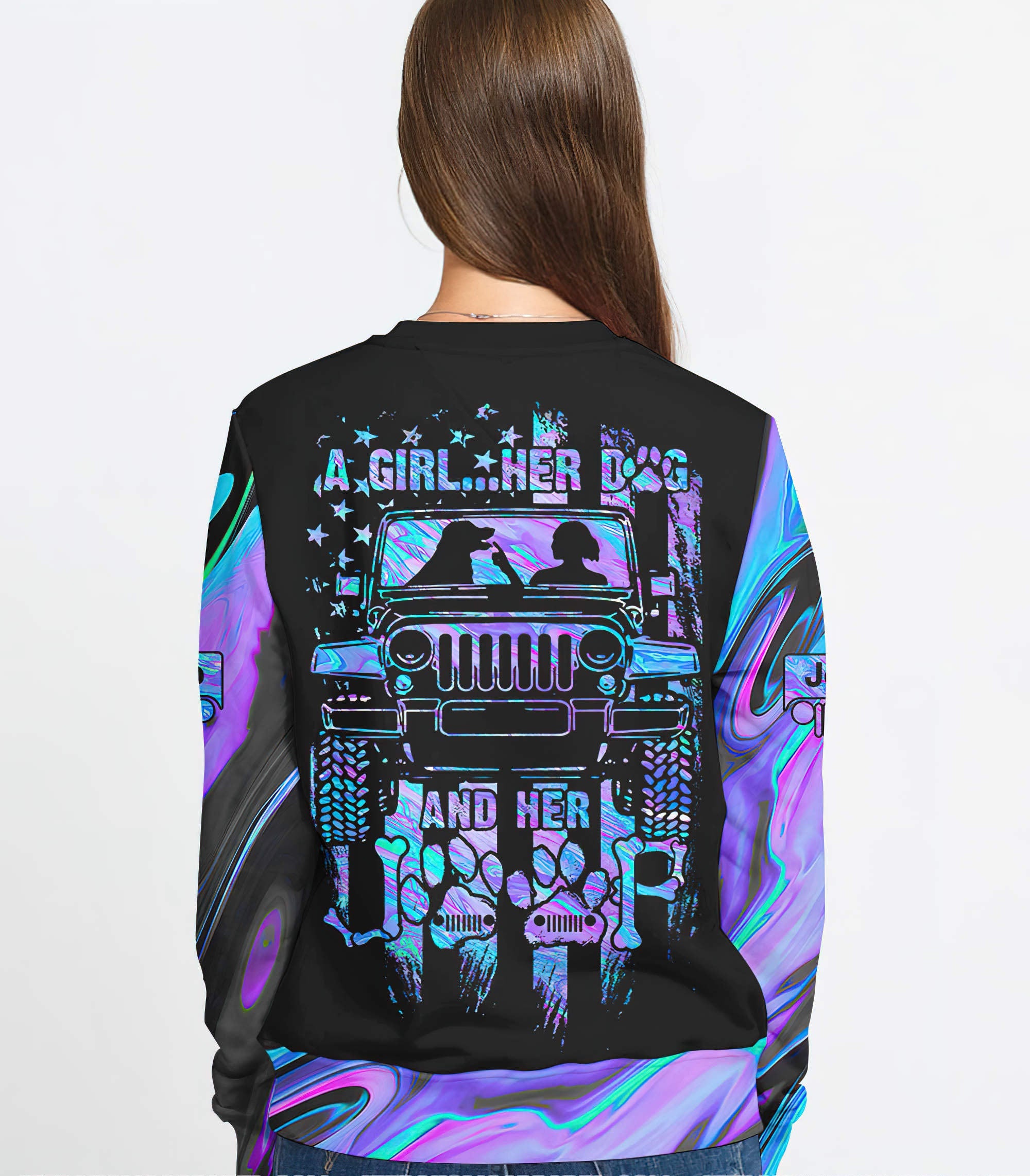a-girl-her-dog-hologram-sweatshirt