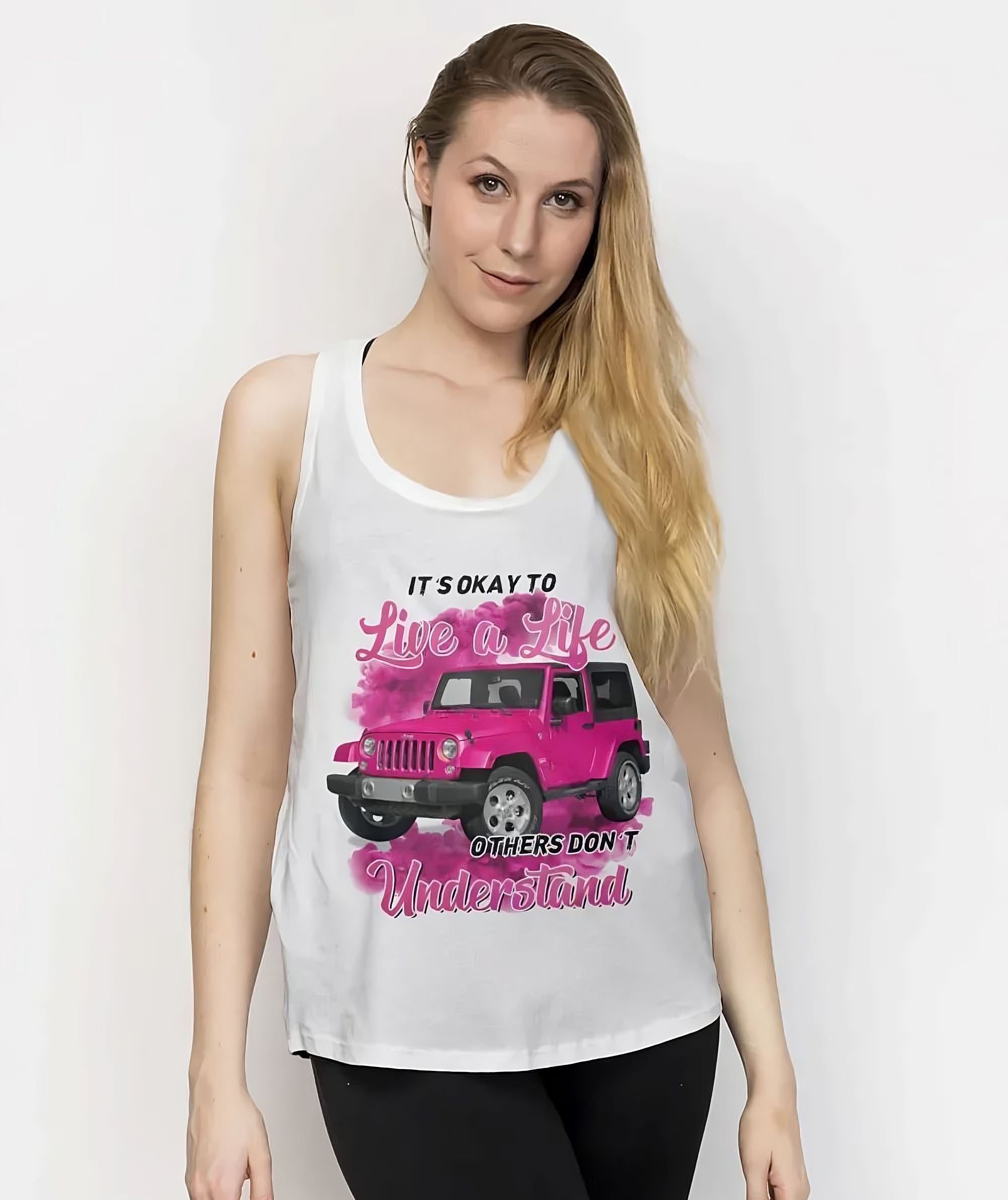 its-okay-to-live-a-life-pink-jeep-girl-all-over-print-tank-top