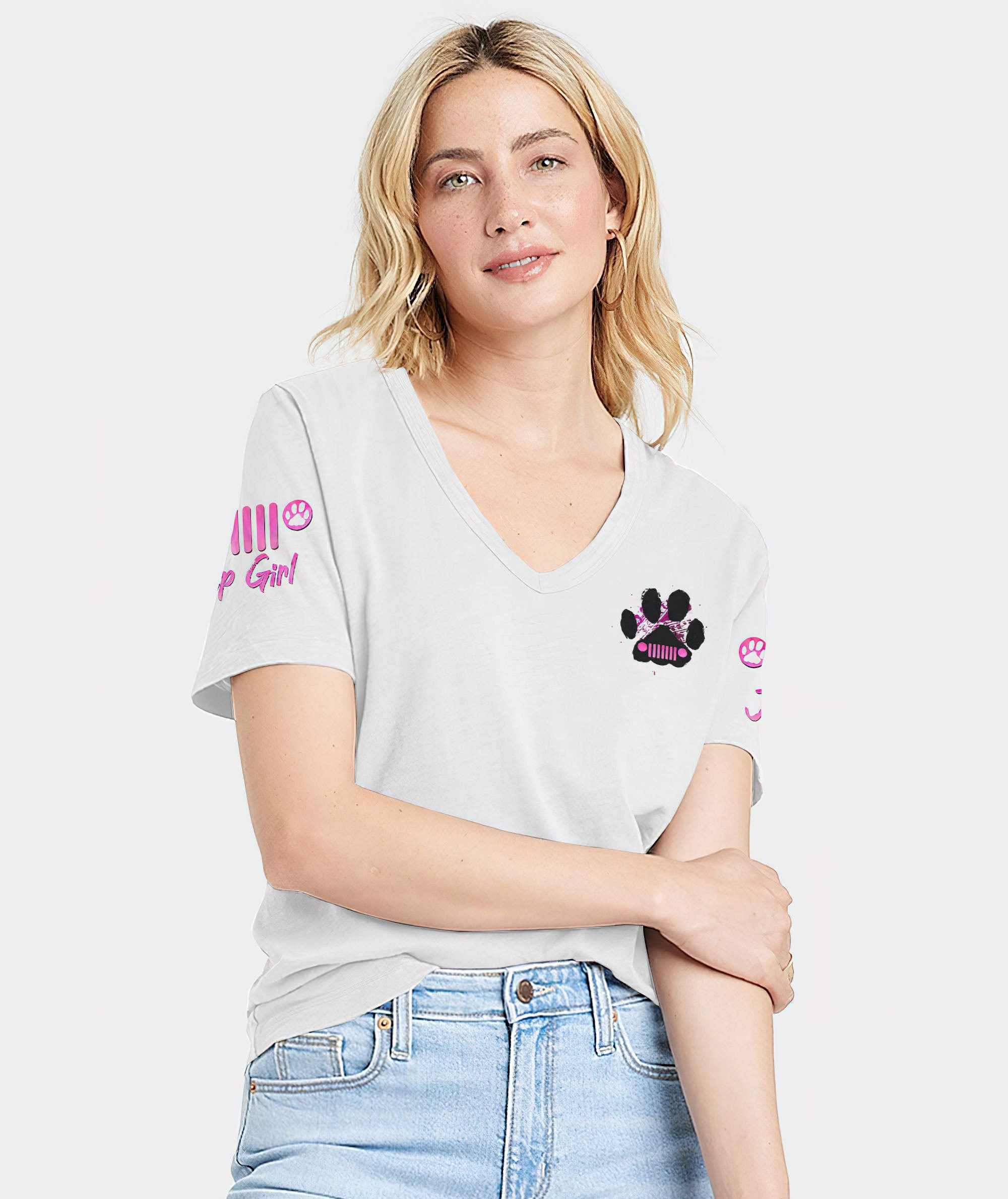 5-things-you-should-know-jeep-woman-women-v-neck-t-shirt