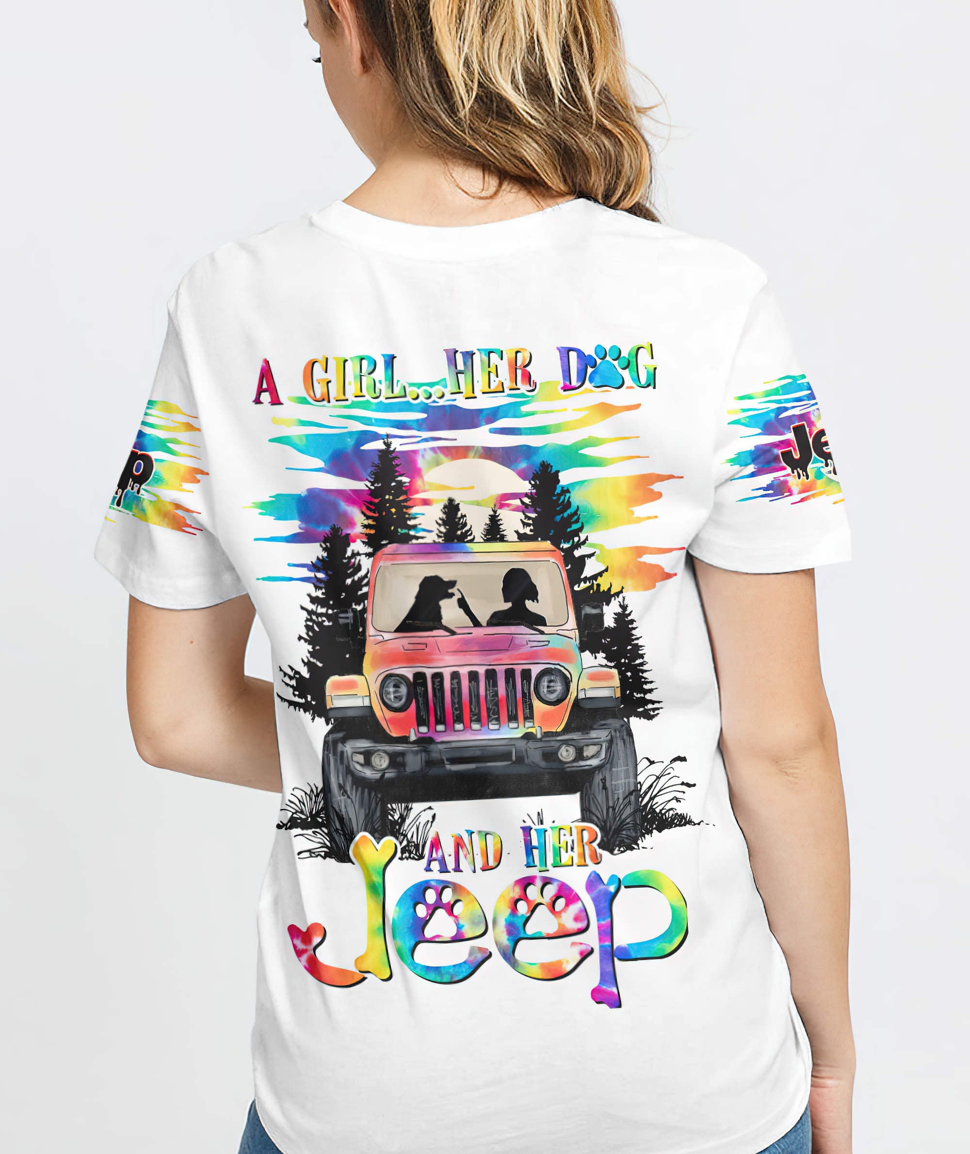 a-girl-her-dog-and-her-jeep-t-shirt