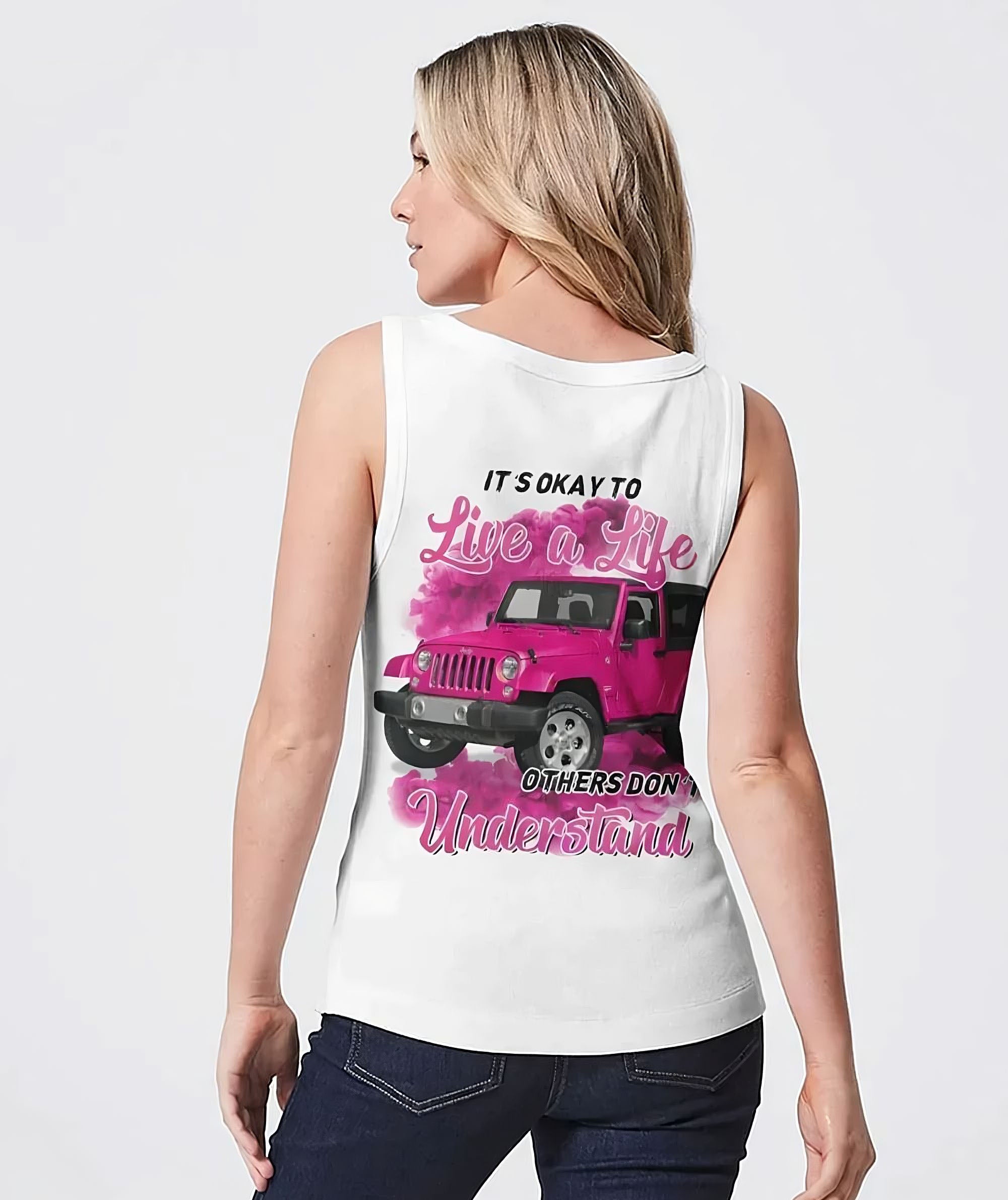 its-okay-to-live-a-life-pink-jeep-girl-all-over-print-tank-top