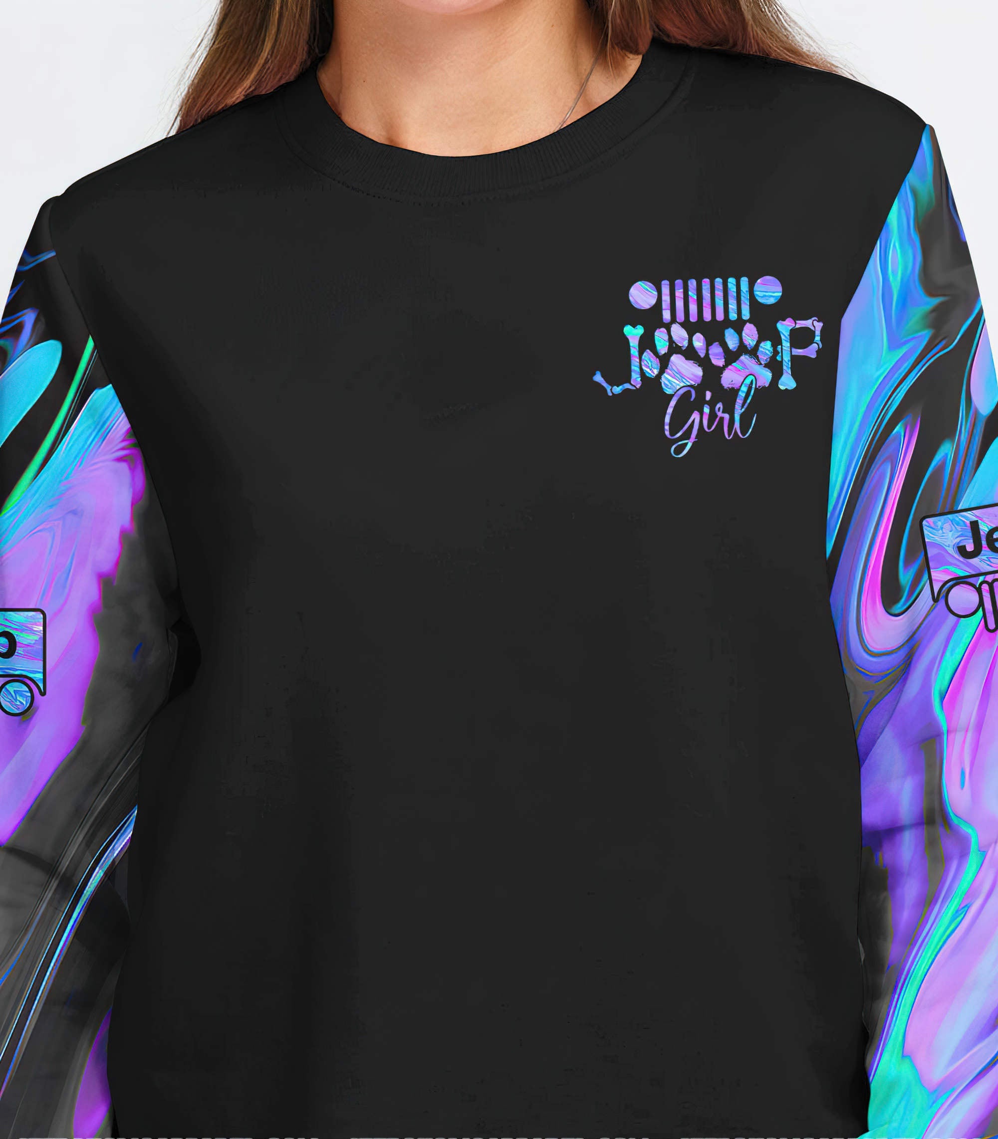 a-girl-her-dog-hologram-sweatshirt