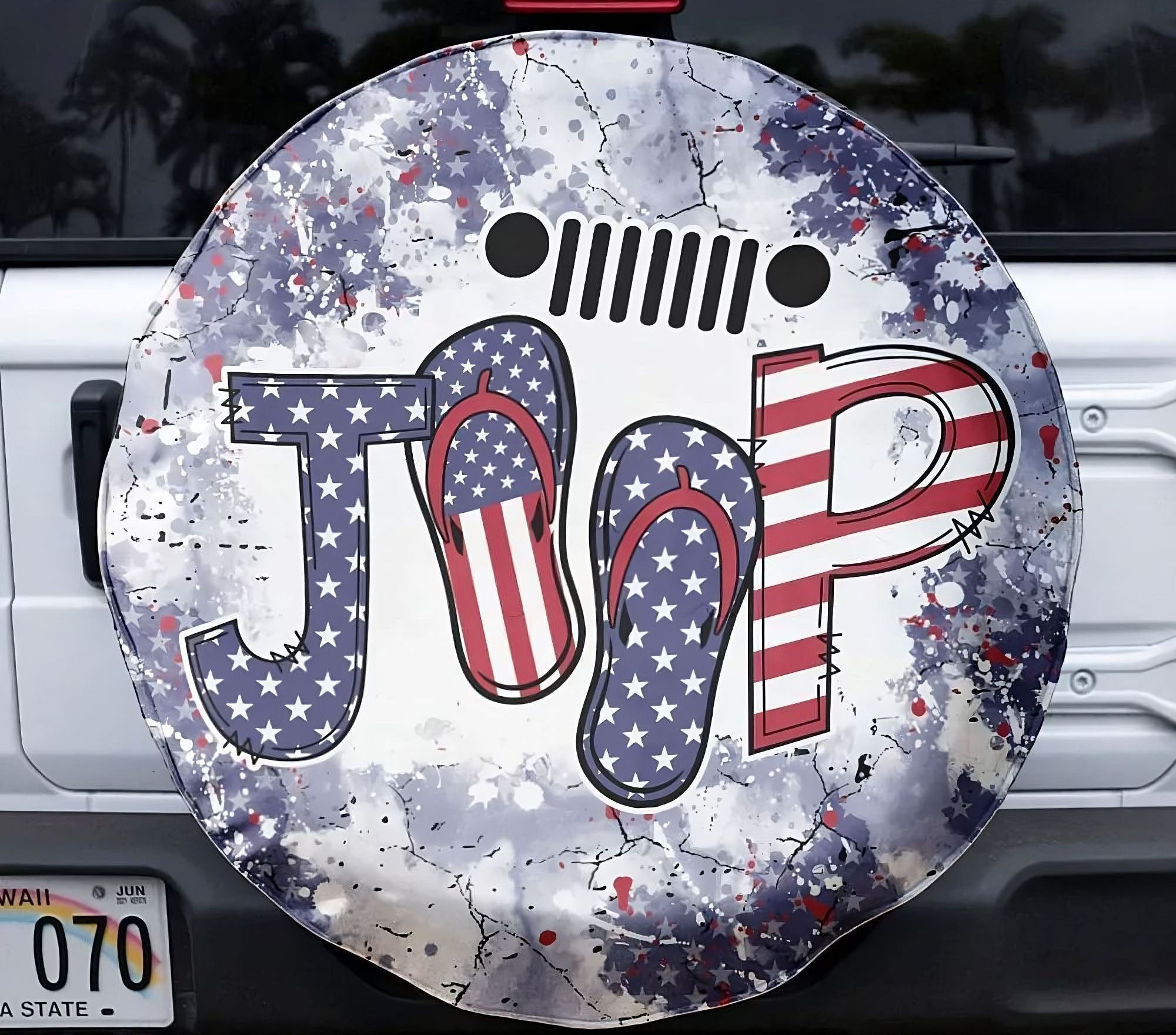 Jeep Flip Flops American Full Automotive Spare Tire Cover Aljaira