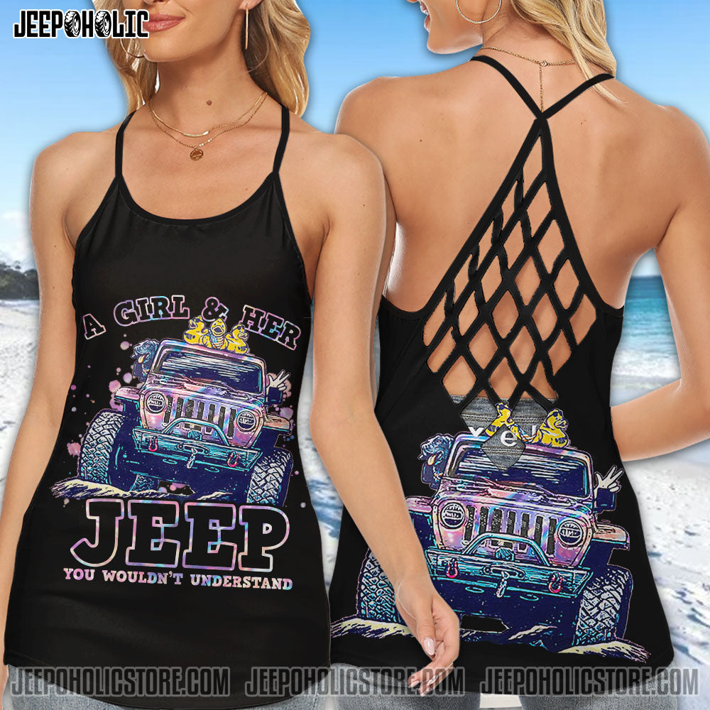 A Girl And Her Jeep Holo All Over Print
