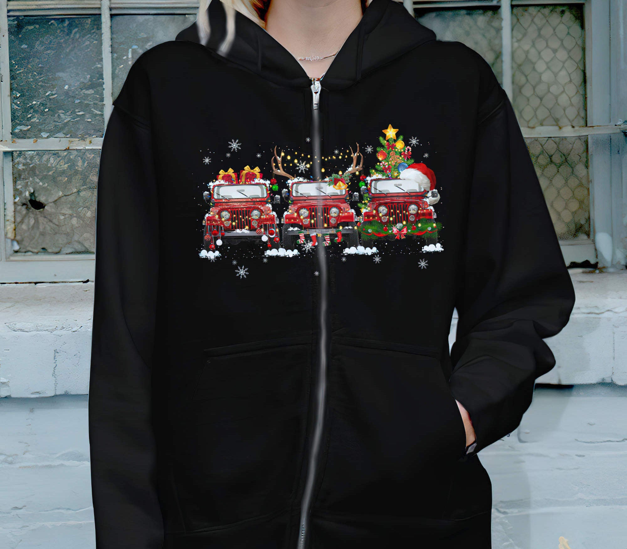 3-jeeps-christmas-1-sided-hoodie