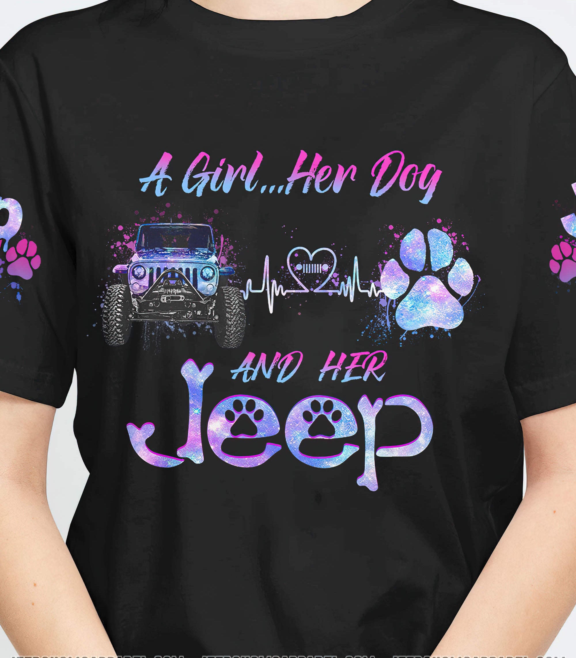 a-girl-her-dog-and-her-jeep-t-shirt