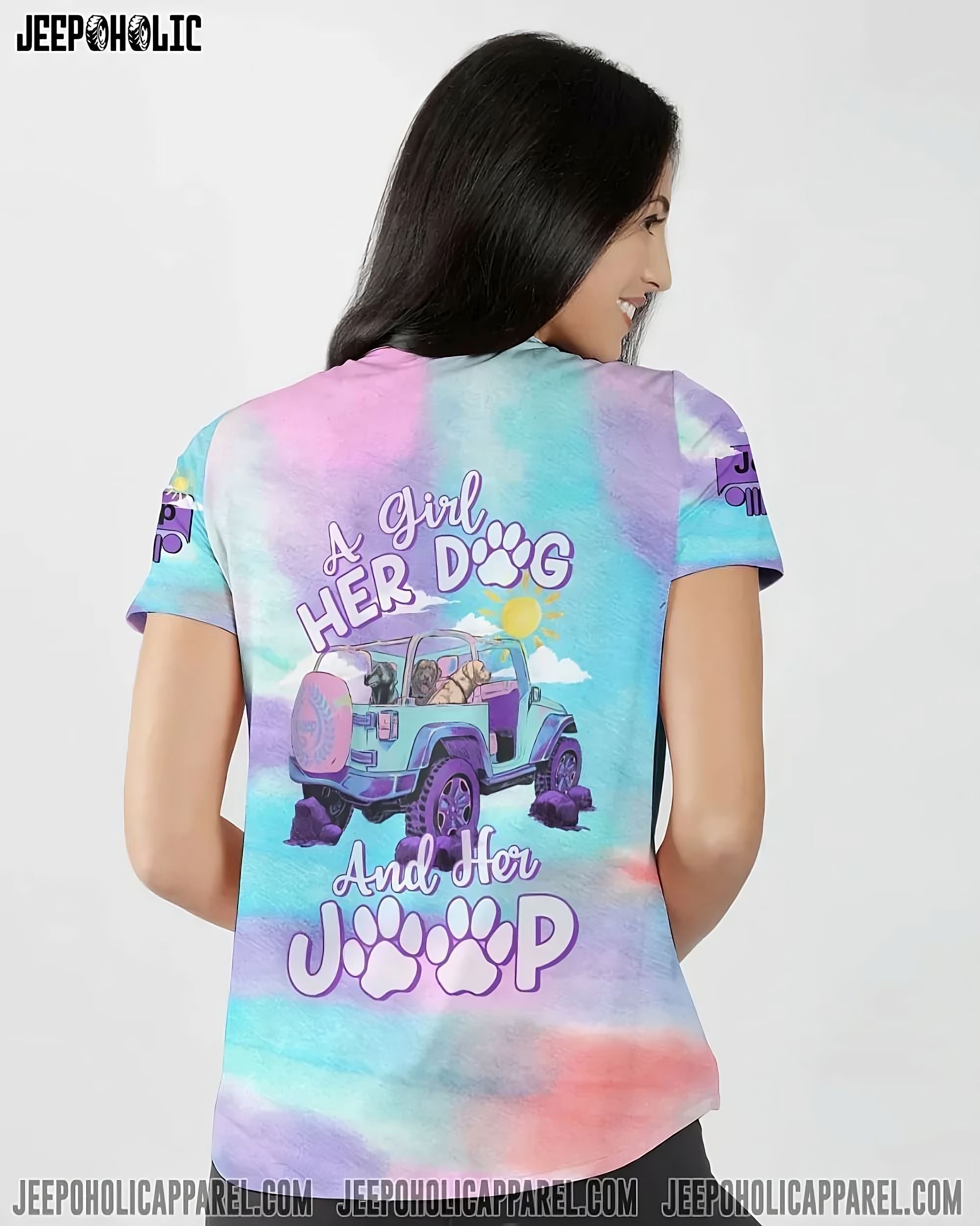a-girl-her-dog-and-her-jeep-pastel-tie-dye-all-over-print-women-v-neck-t-shirt