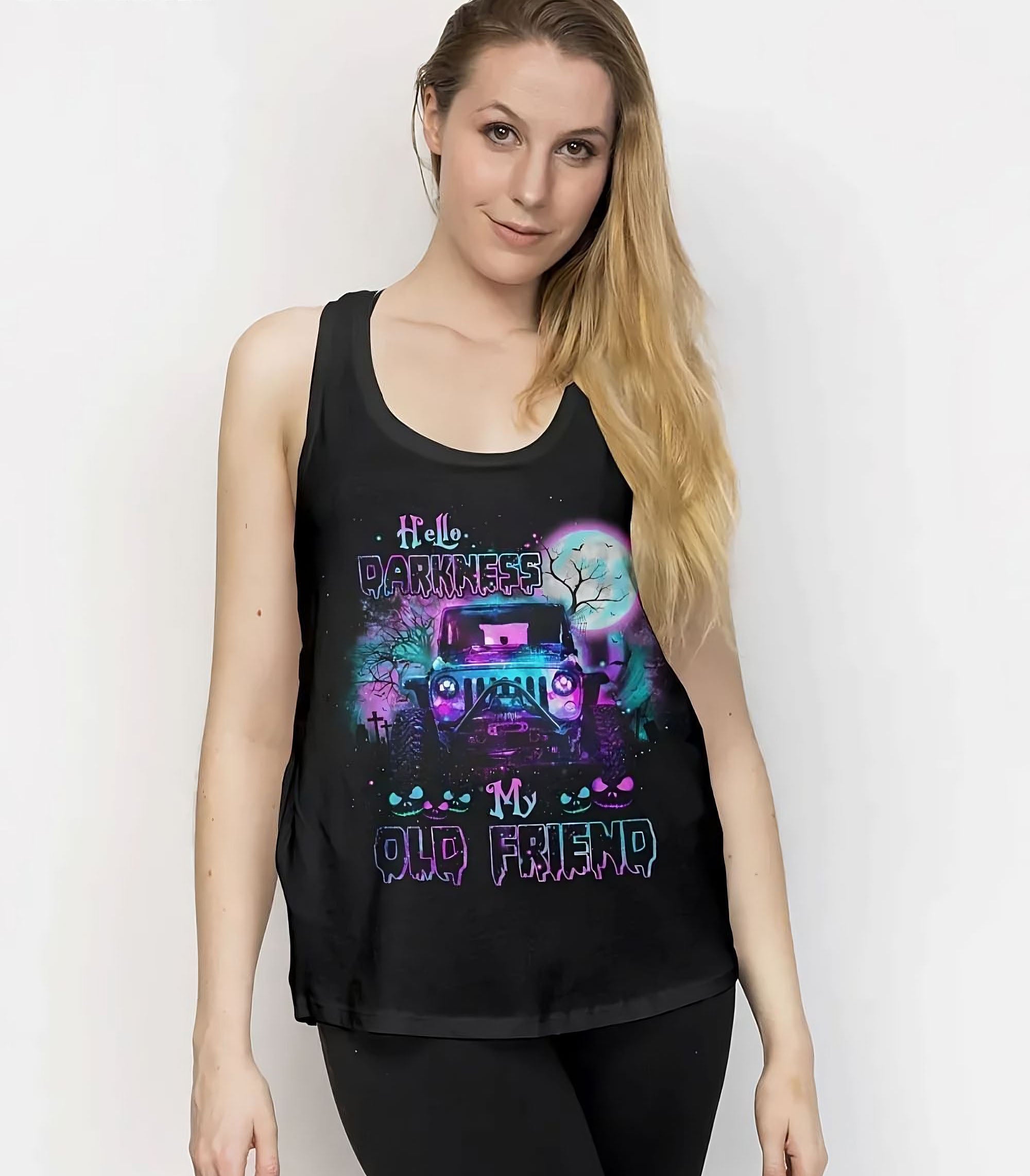 hello-darkness-my-old-friend-jeep-halloween-all-over-print-tank-top