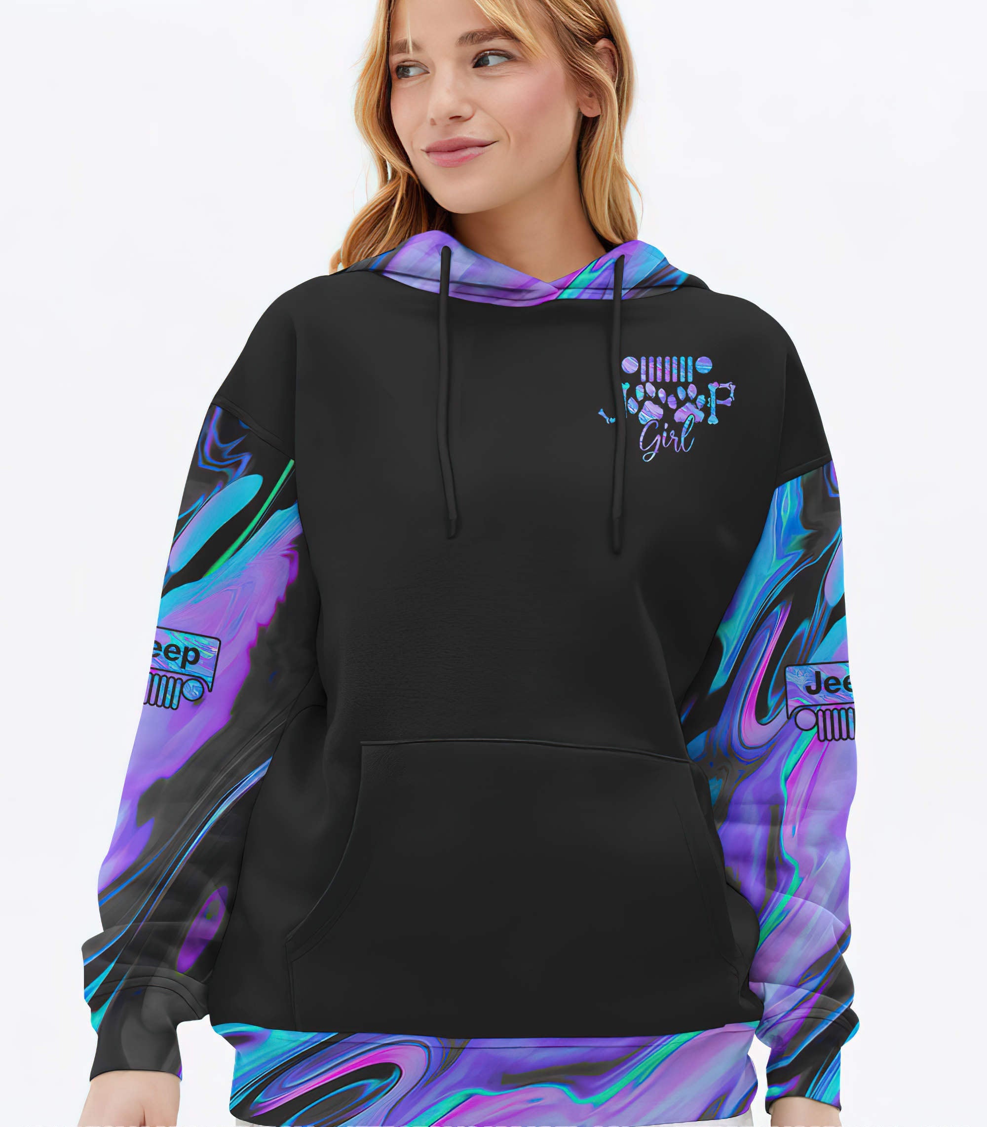 a-girl-her-dog-hologram-hoodie