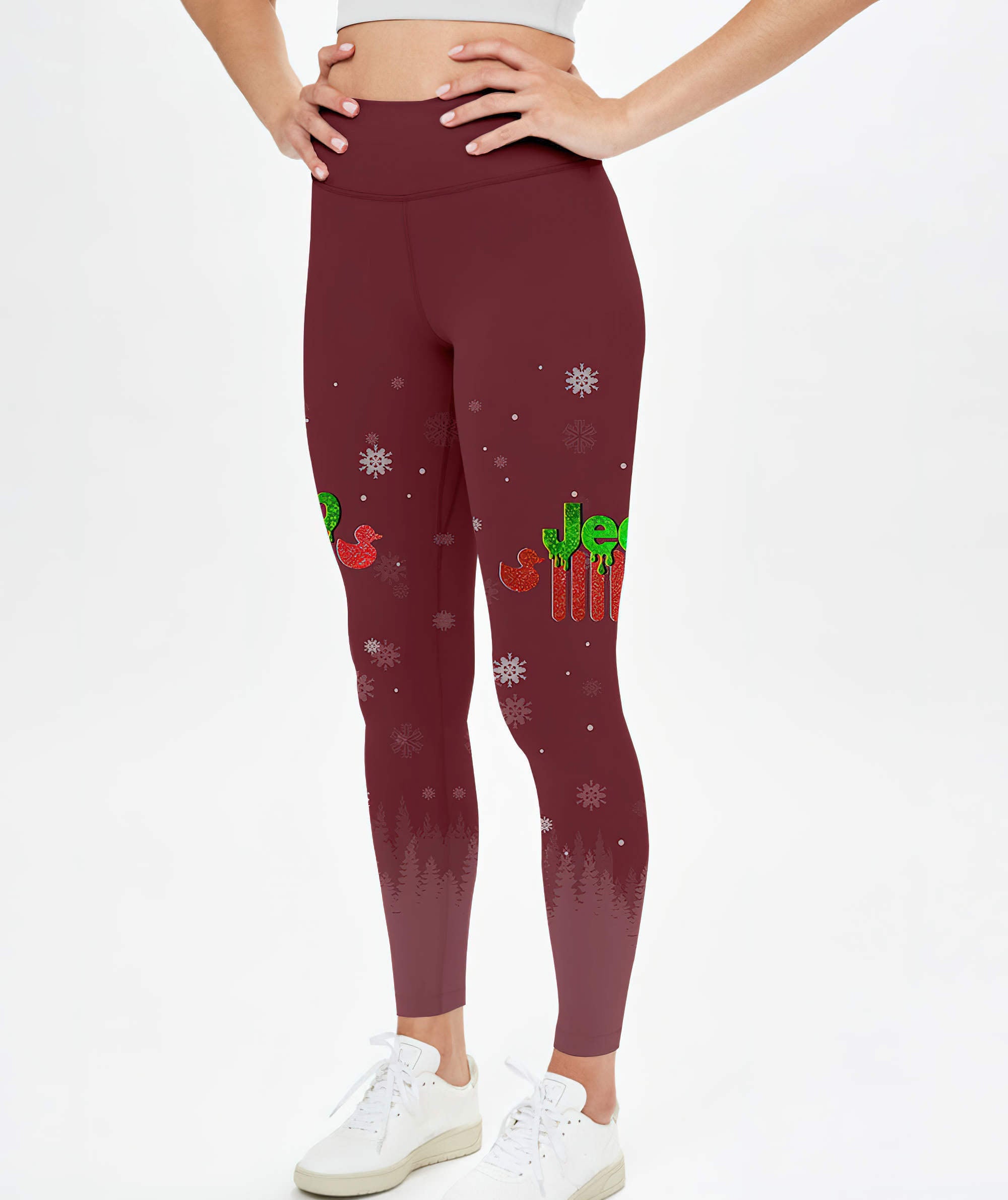 duck-jeep-girl-christmas-leggings