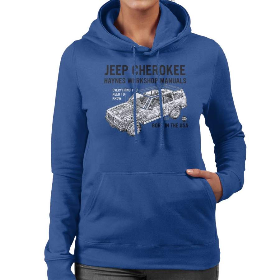 haynes-owners-workshop-manual-jeep-cherokee-black-womens-hooded-sweatshirt