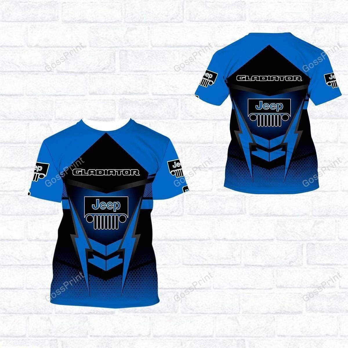 3D ALL OVER JEEP GLADIATOR SHIRT VER 2