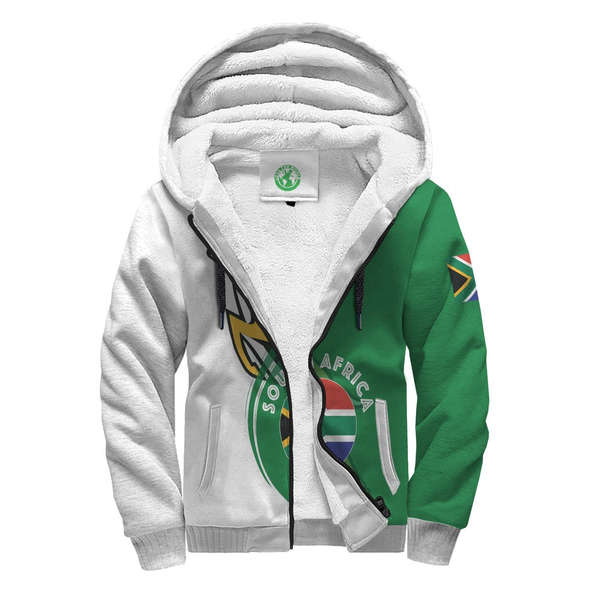 African Creativity Sherpa Hoodie Black Creativity Rules The World DT03