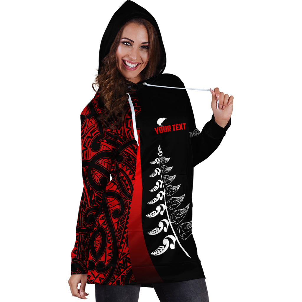 custom-personalised-waitangi-day-hoodie-dress-maori-mix-fern-style-red-lt13