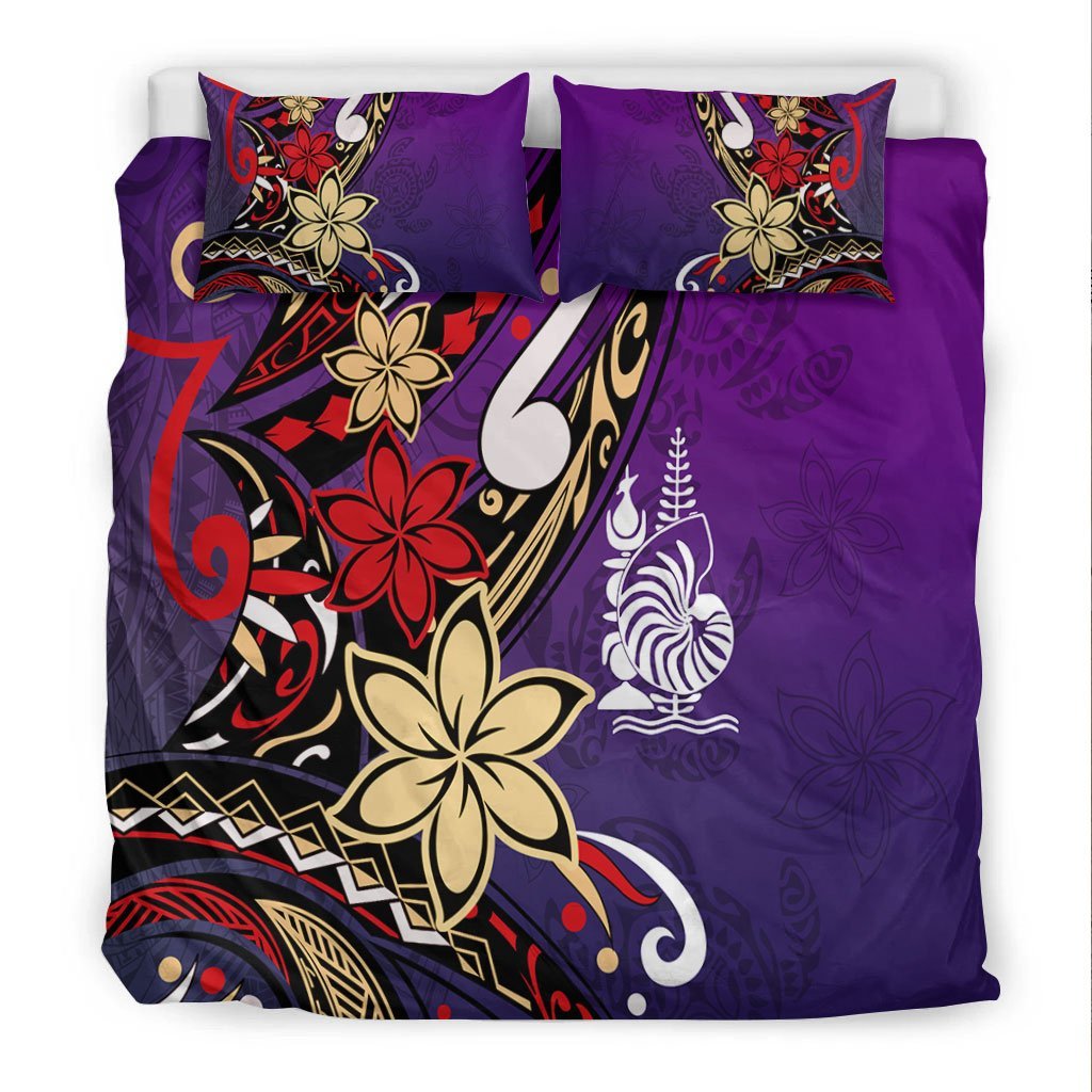 new-caledonia-bedding-set-tribal-flower-with-special-turtles-purple-color