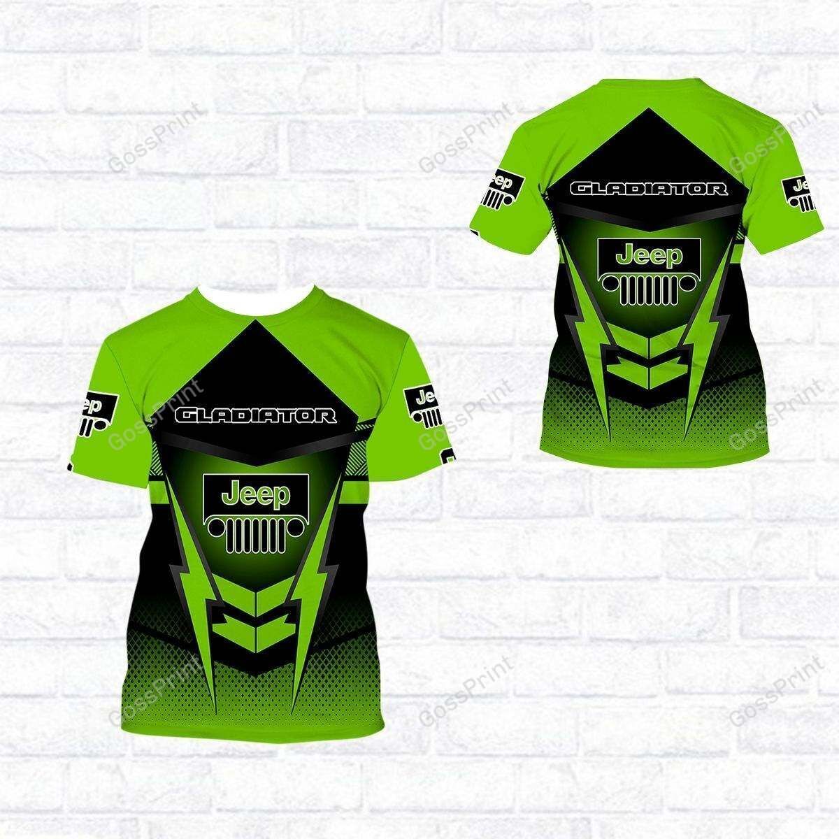 3D ALL OVER JEEP GLADIATOR SHIRT VER 3