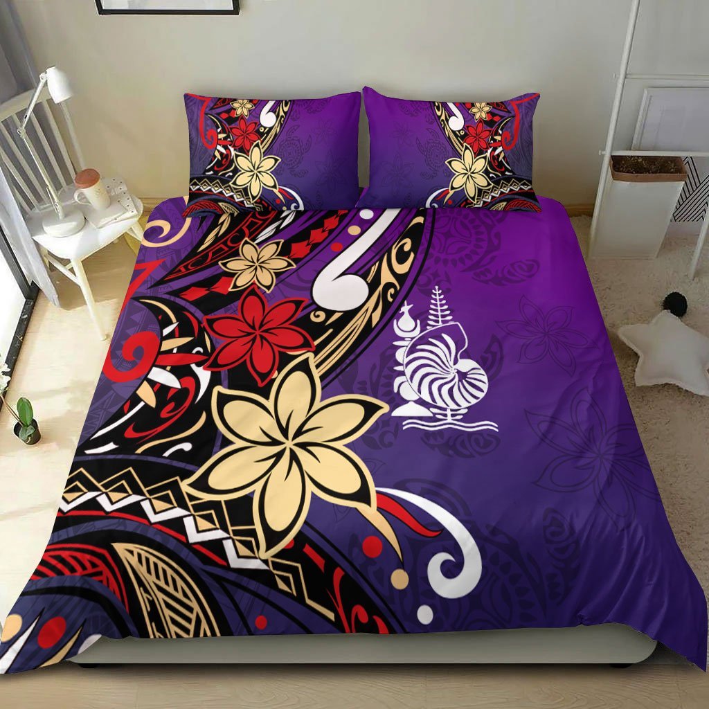 new-caledonia-bedding-set-tribal-flower-with-special-turtles-purple-color