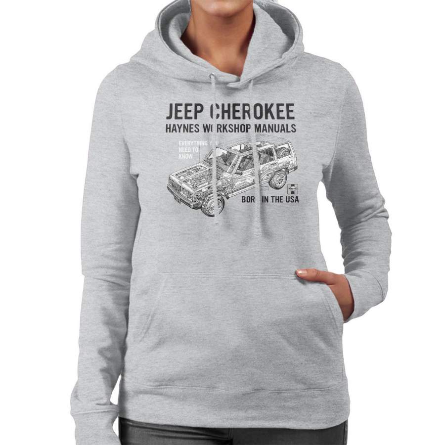 haynes-owners-workshop-manual-jeep-cherokee-black-womens-hooded-sweatshirt