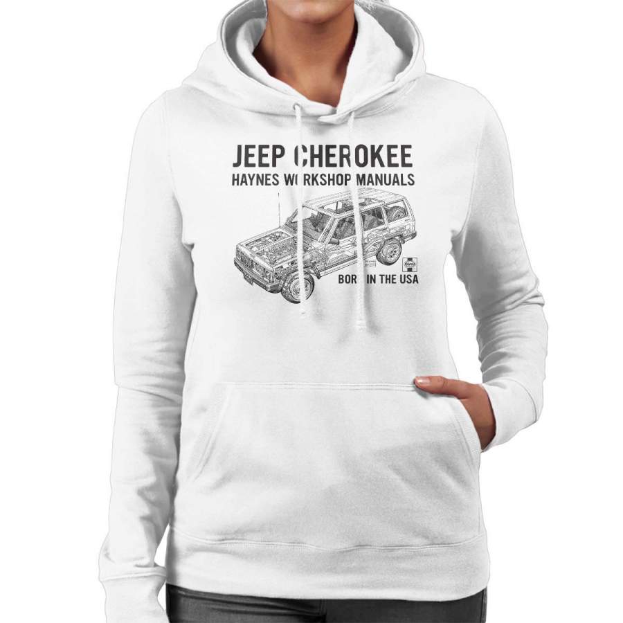 haynes-owners-workshop-manual-jeep-cherokee-black-womens-hooded-sweatshirt