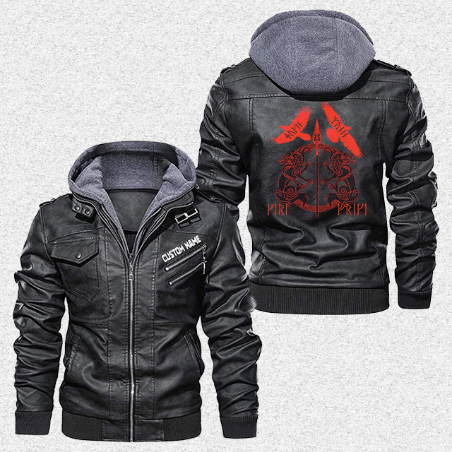 custom-personalised-viking-leather-jacket-red-viking-wolf-and-raven
