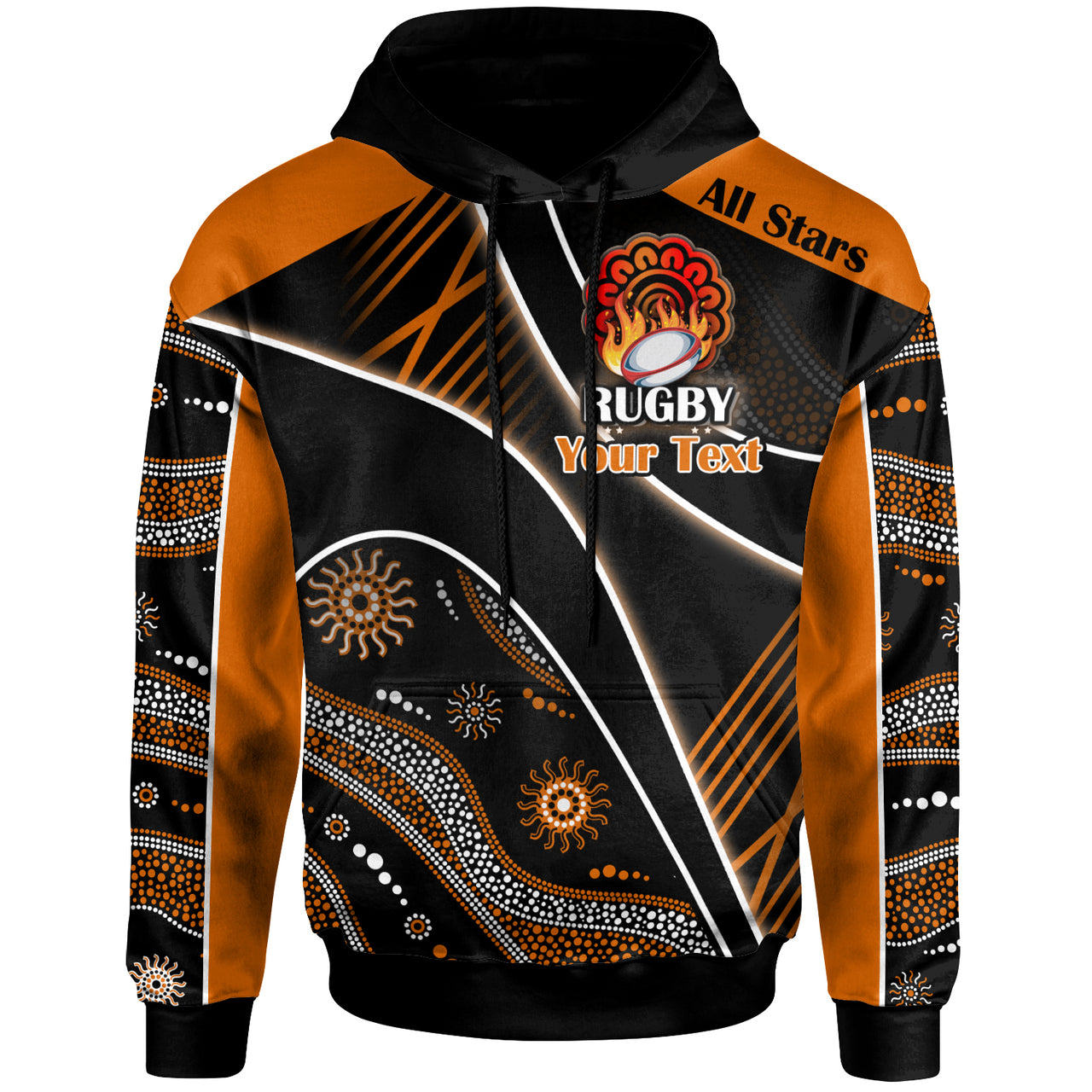 all-stars-rugby-hoodie-custom-rugby-ball-in-fire-hoodie-rlt13