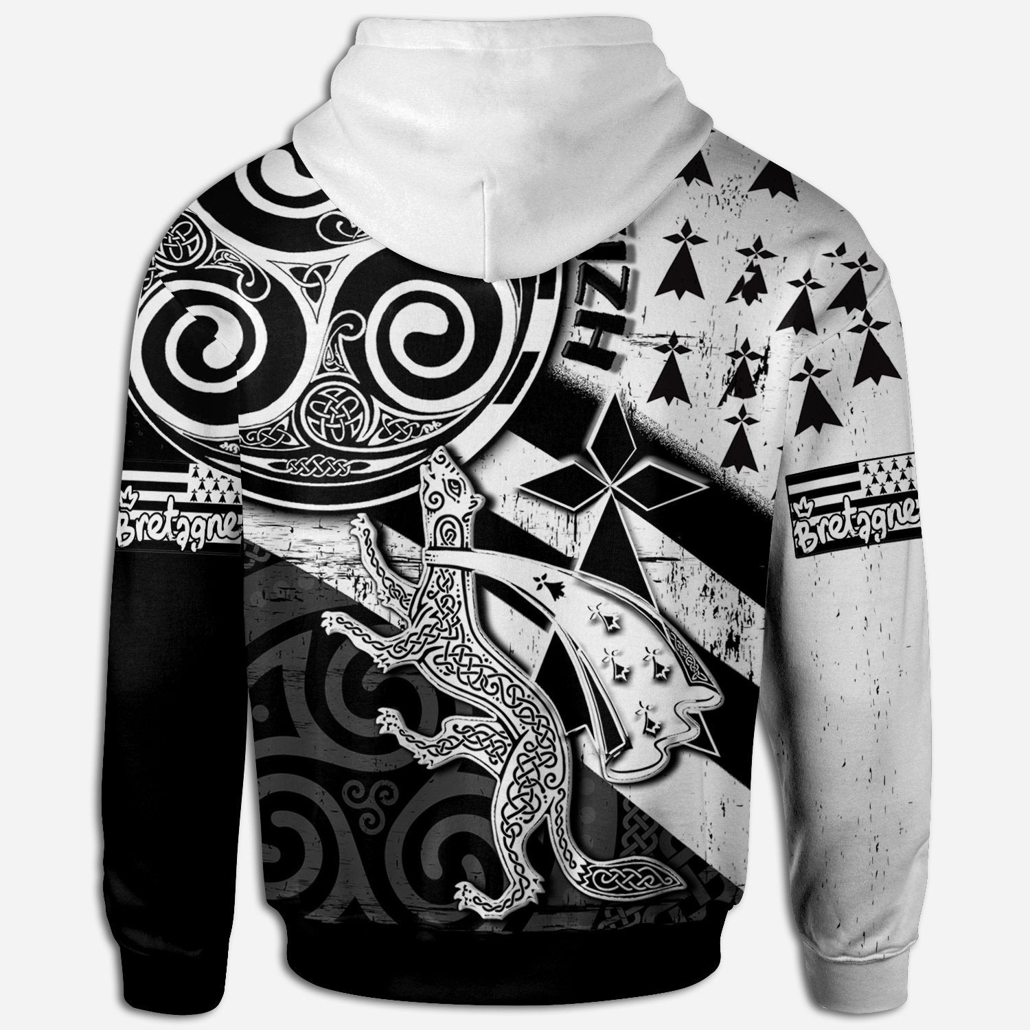 custom-text-bretagne-personalised-hoodie-brittany-ermine-with-celtic-triskelion