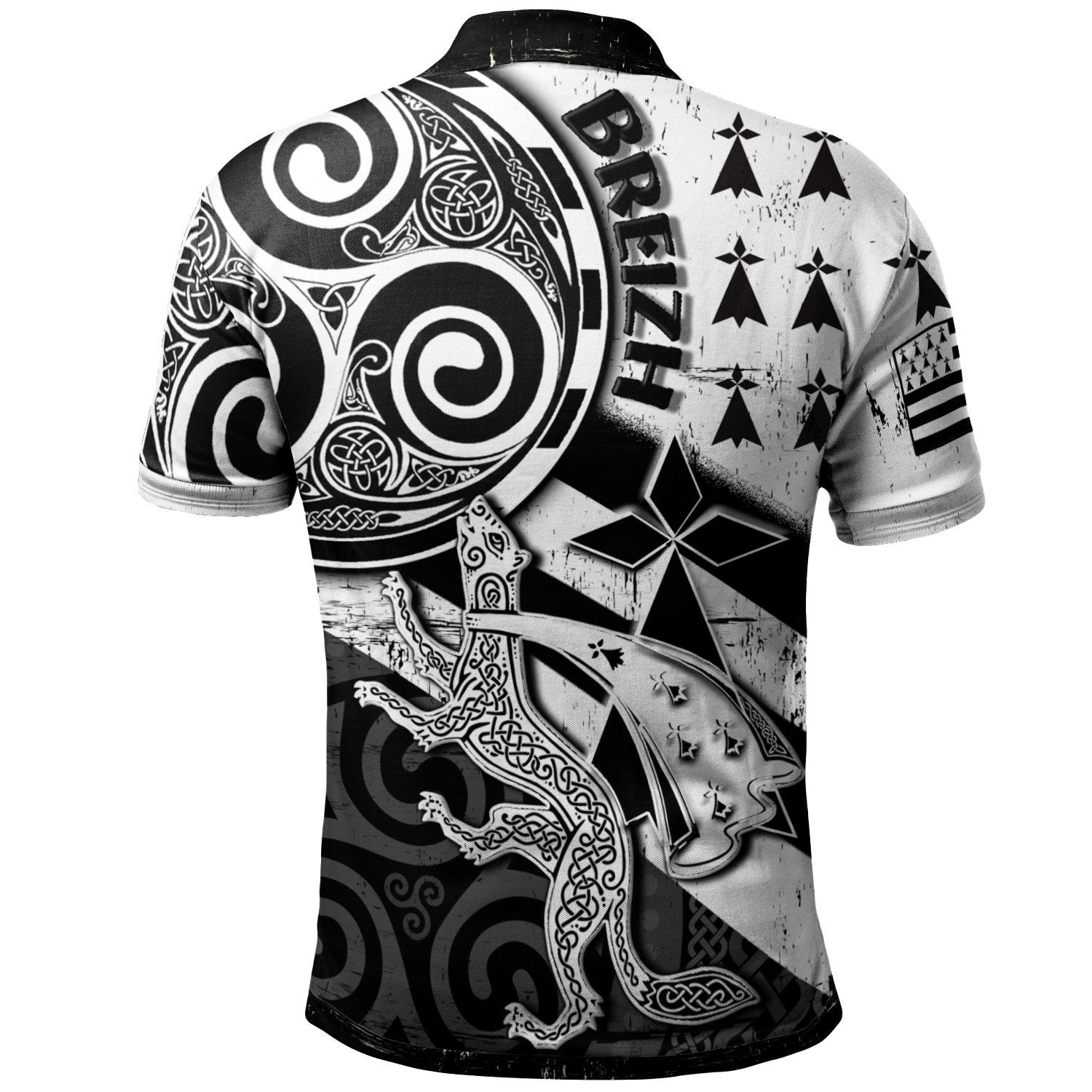 custom-text-bretagne-personalised-polo-shirt-brittany-ermine-with-celtic-triskelion