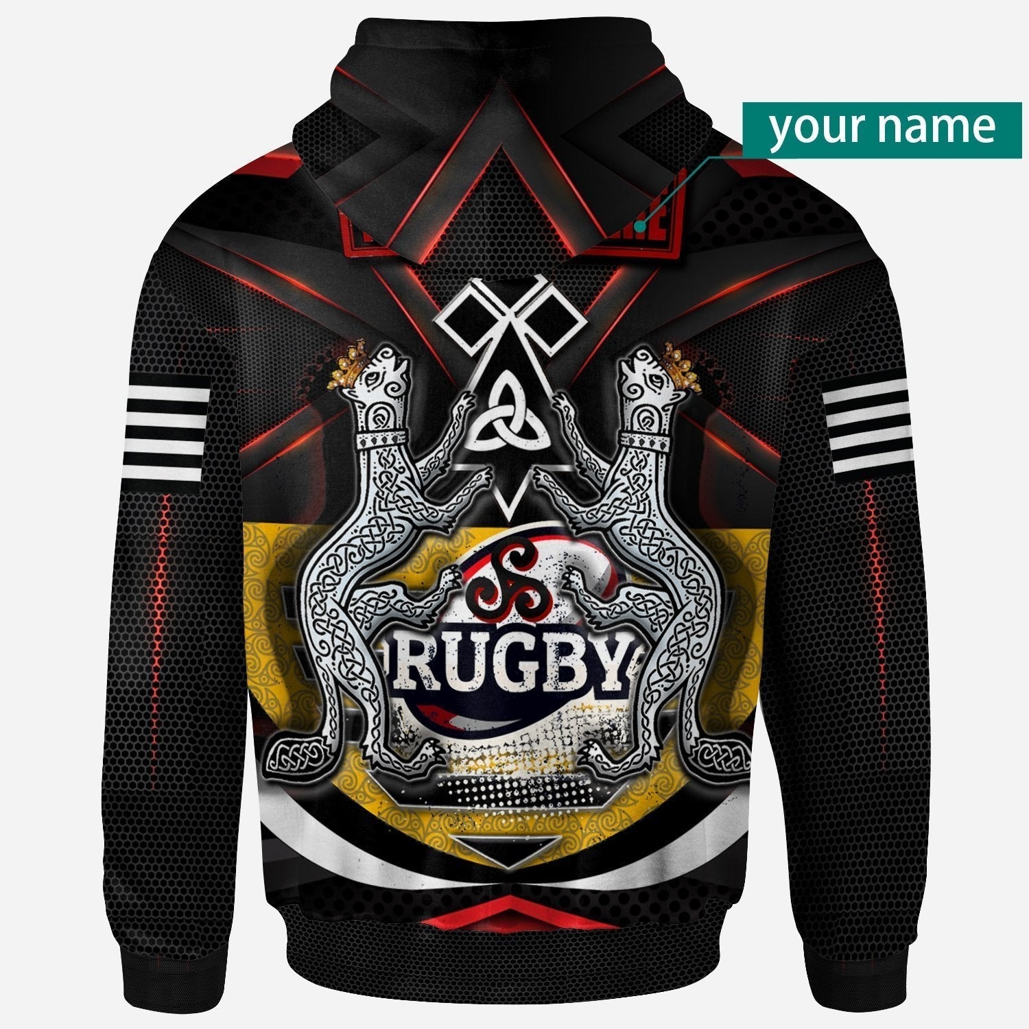 custom-text-bretagne-rugby-personalised-hoodie-celtic-triskelion-and-stoat-ermine-sport-version
