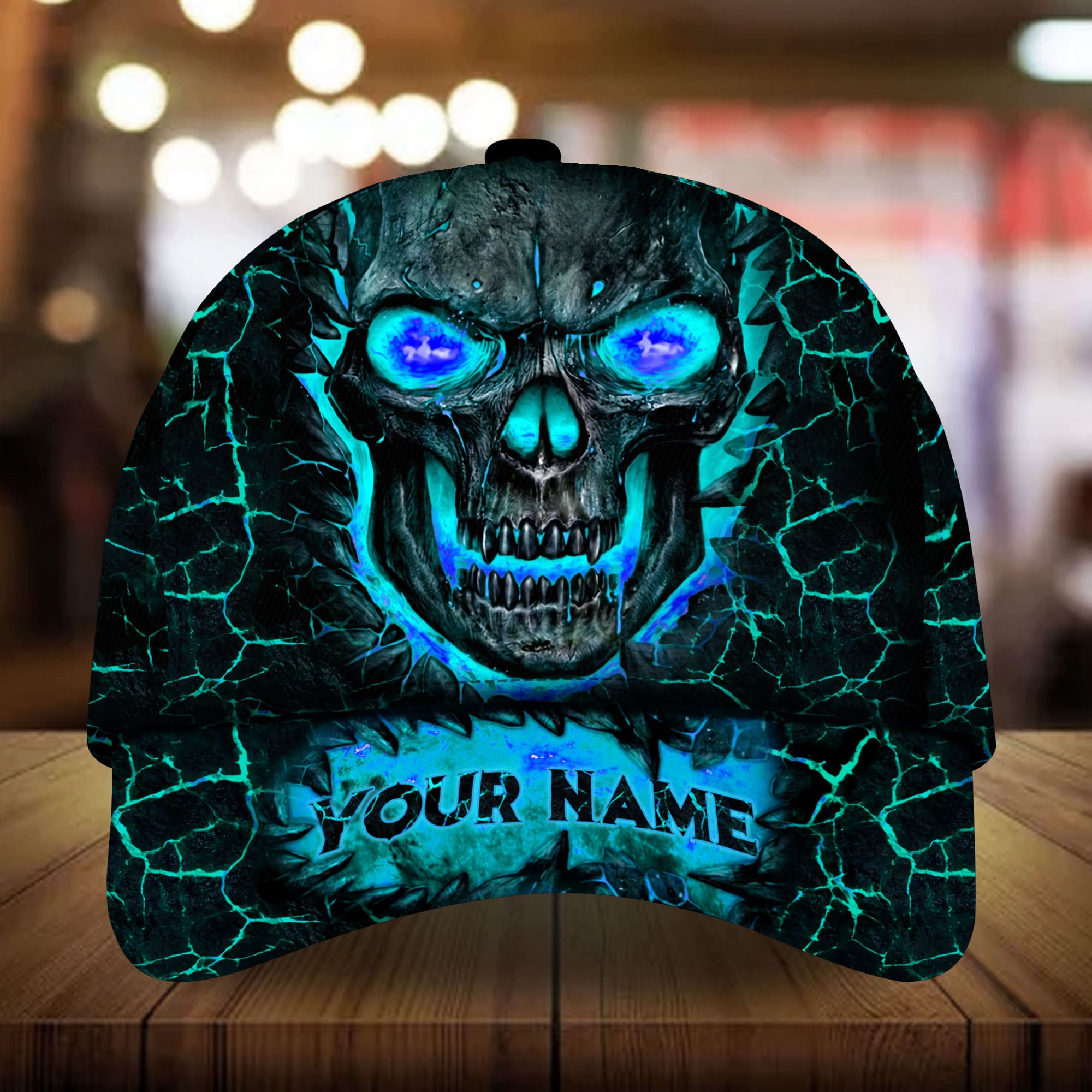 Premium Unique Lava Skull Personalized Cap 3D Multicolor Customized