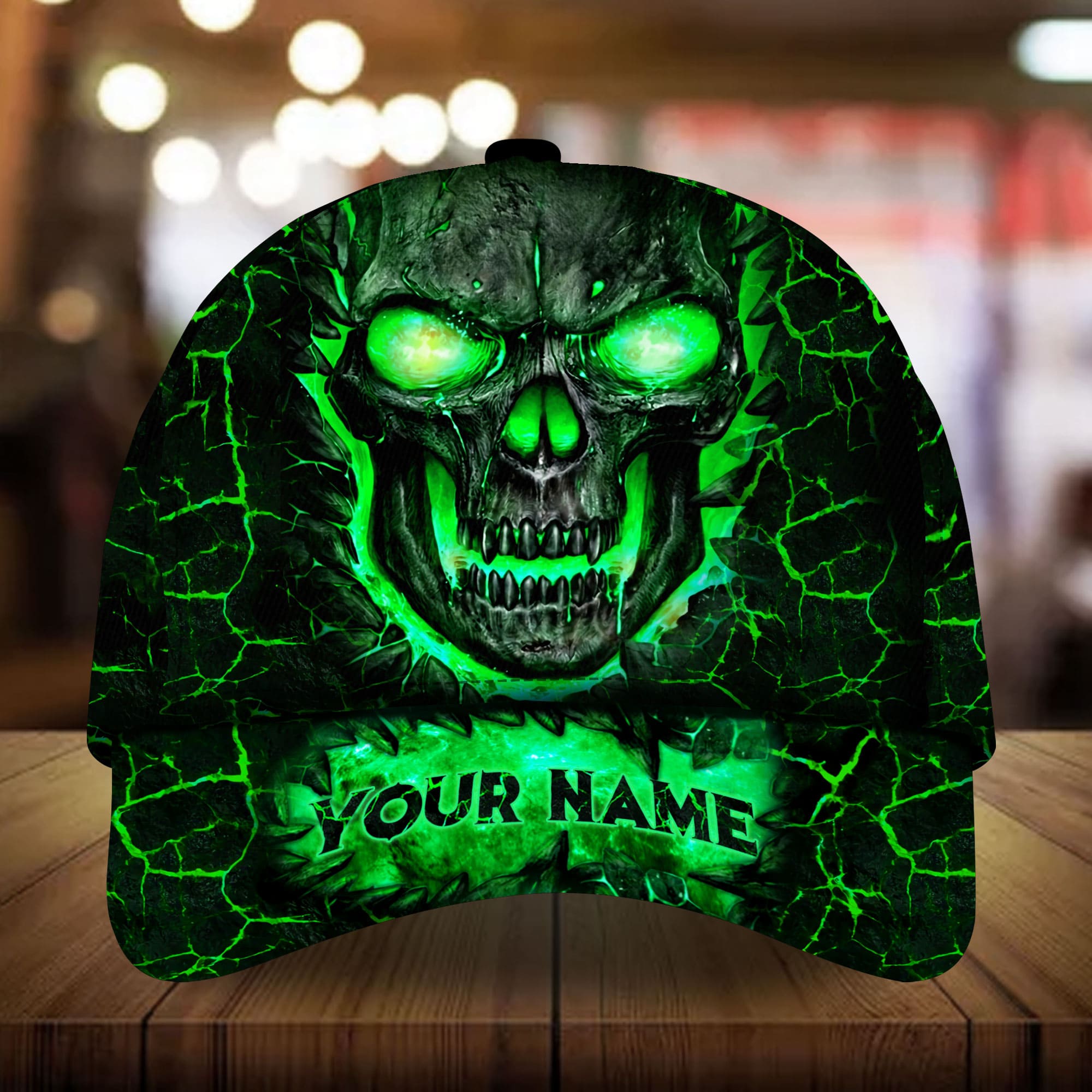 Premium Unique Lava Skull Personalized Cap 3D Multicolor Customized