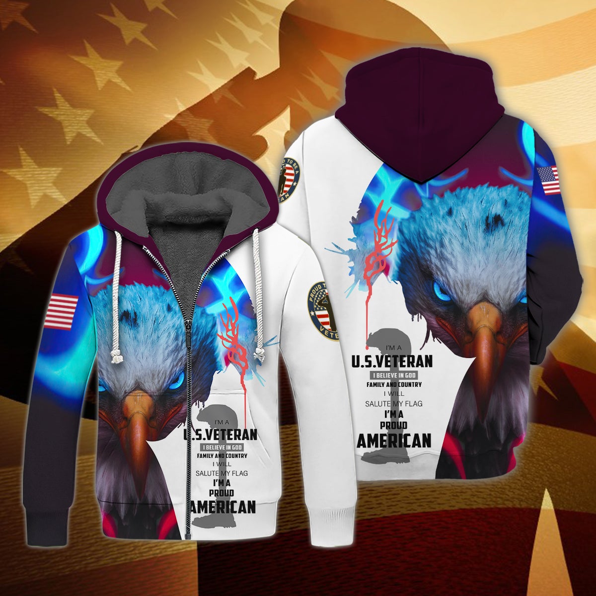 eagle-3d-shirt-veteran-3d-fleece-zipper-gift-for-veteran